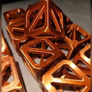 12 NEW Copper 3D Printed Stackable Tetracubes for Fishtank Aquarium 20 mm